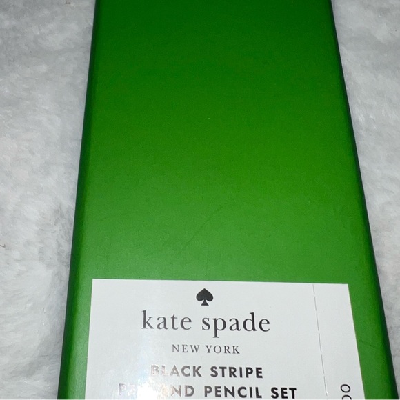 KATE SPADE STRIPE PEN AND PENCUL SET NIB - Picture 2 of 3
